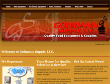 Tablet Screenshot of gohmannsupply.com